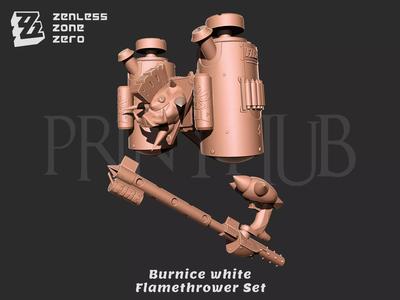 Burnice White Weapon Pack - Zenless Zone Zero for cosplay stl