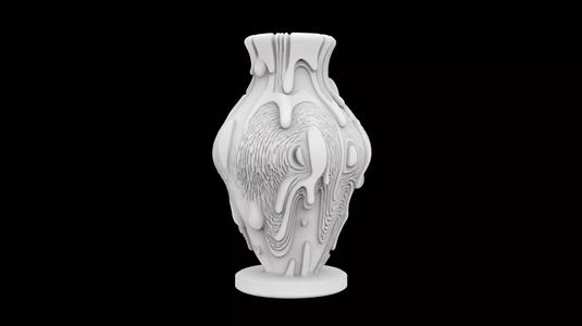 Melting Vase 3D Print Model