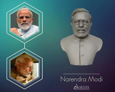 Narendra Modi 3D Portrait sculpture