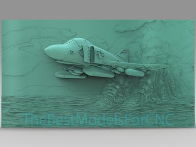 3D Model STL File for CNC Router Laser & 3D Printer Sea Beneath the Air Force
