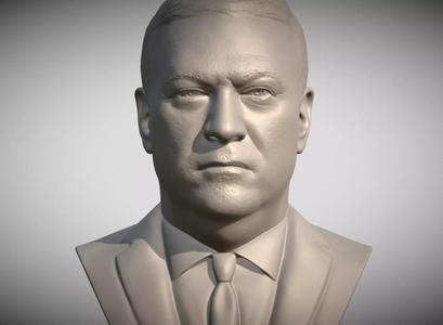 Mike Pompeo bust 3D printing ready stl obj formats