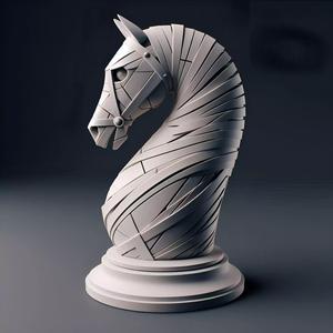 Mummified Chess Knight A Modern Twist on a Classic