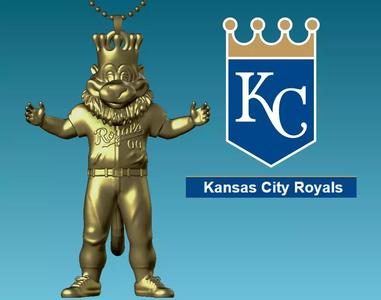 MLB - Necklaces KANSAS CITY ROYALS - Hanging Figurine