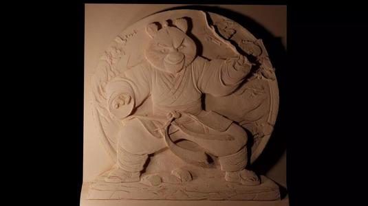 Master Shifu Kung Fu Panda CNC 3d Print High Relief Sand Casting