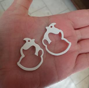 DK's face earrings