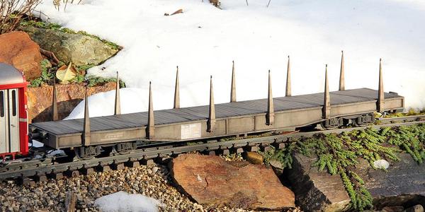 Stanchions for RhB stake wagon Sp-w