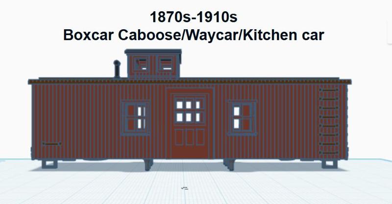 Boxcar Caboose/Waycar/Kitchen (HO SCALE)