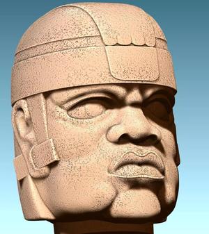 Olmeca Colossal Head CNC ARTCAM ASPIRE