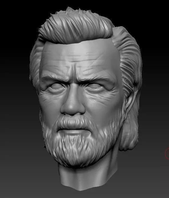 Obi-wan Kenobi Head -Serie 2022 Printable impresion 3D