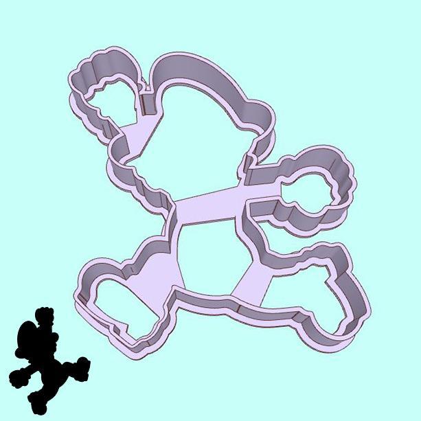 The Super Mario Bros. cookie cutters - Mario silhouette (style 1)