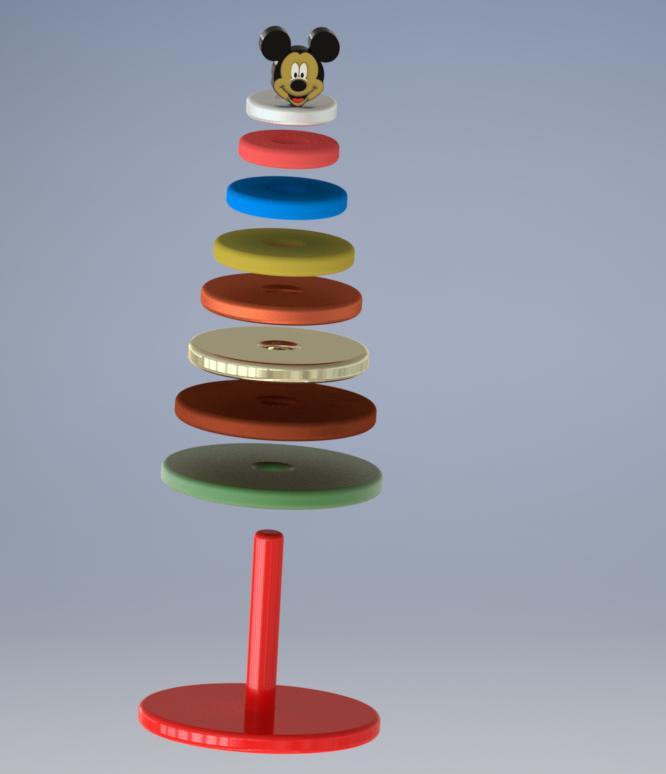 Creative toys tower mickey