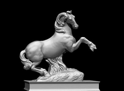 horse rampant sculpture monument