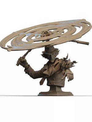 Inspector Gadget Bust 3D Print