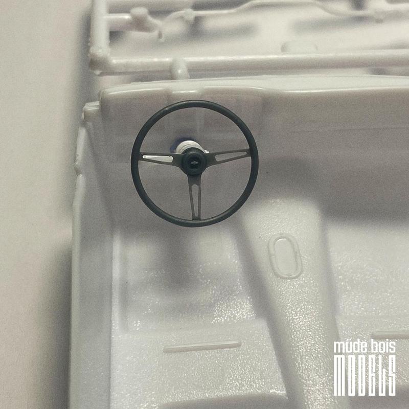 1/25 Scale 3-Spoke Steering Wheel for Revell 1969 Chevrolet Camaro