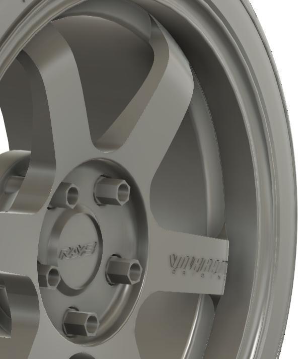 1/24 18x9 F2 Rays TE37 Saga S-plus wheels