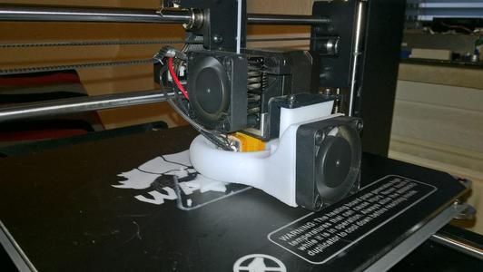 Circular Cooler for Wanhao i3 Plus with Stock Fan