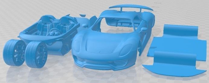 Porsche 918 Spyder 2015 Printable Car
