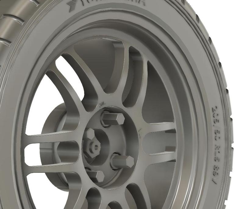 1/24 15x7 Enkei RPF1 wheels