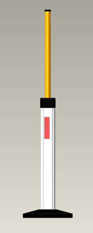 Delineator (delineator post) with integrated snow pole Scale 1:14 (Austrian version)