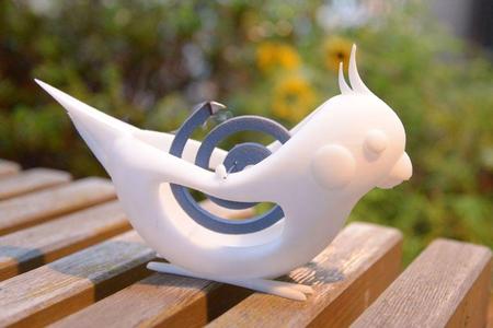 INKO KAYARI (Mosquito coil holder in the shape of a cockatiel)
