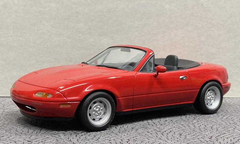 Tmiya 1/24 mazda mx-5 15inch tires and steel wheels and lip spoiler