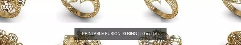 PRINTABLE FUSION 90 RING 3D Model Collection