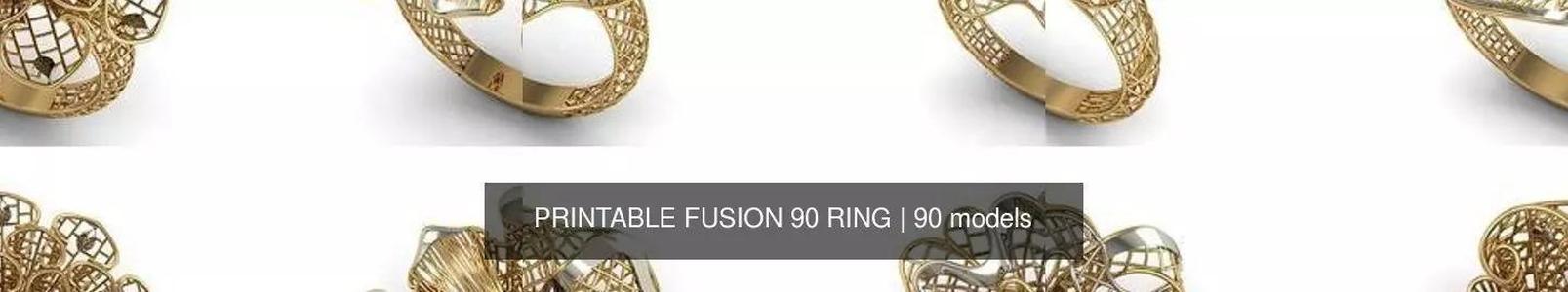 PRINTABLE FUSION 90 RING 3D Model Collection