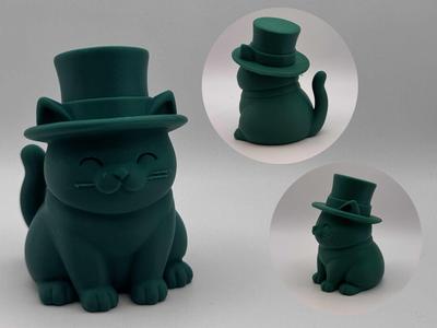 Milord Cat – Fancy Hat Gentleman Figurine