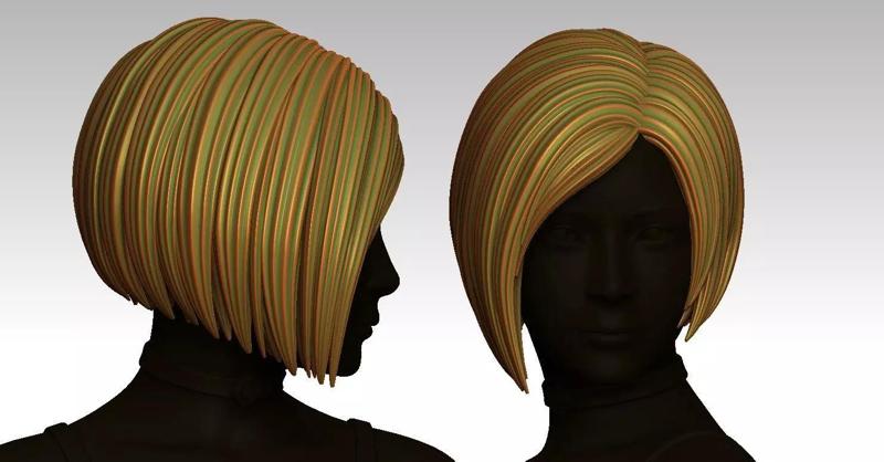 3D Hairstyles for girl V89