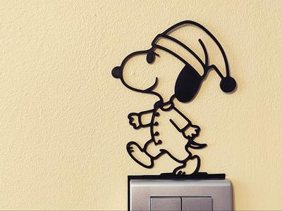 Snoopy Light Switch / Outlet Decoration – Model 35