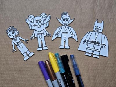 Batman Brick Movie Fun Coloring Craft