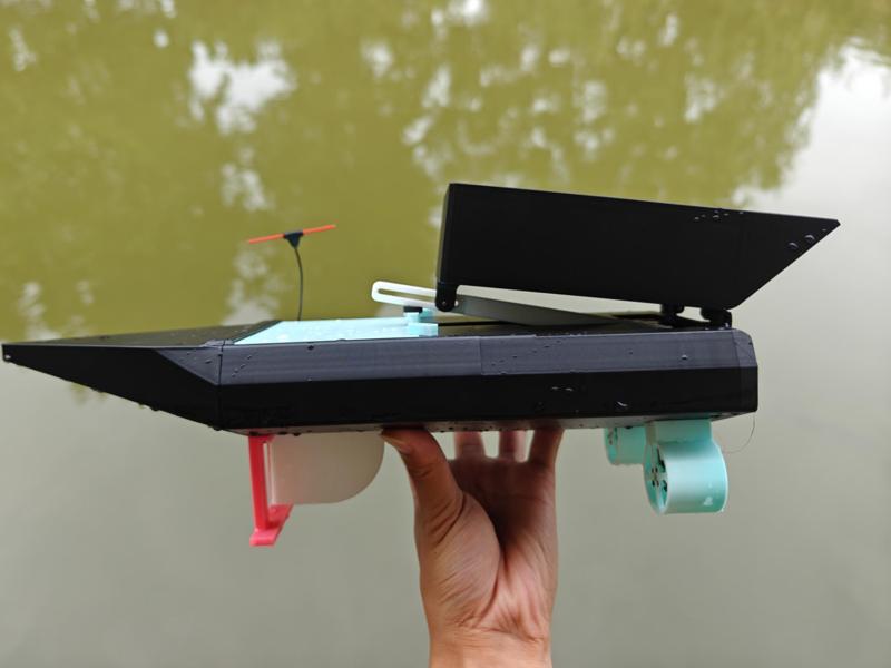 Remote control bait boat, fishing bait boat, remote control boat