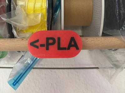 Labels for Filament Rack