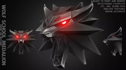 The Witcher Wolf Medallion for Cosplay