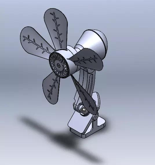 Leaf Blade Desk Fan