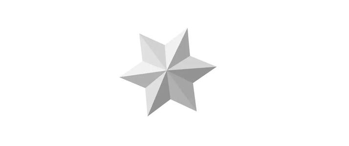 3D Printed Origami Model Kali the star