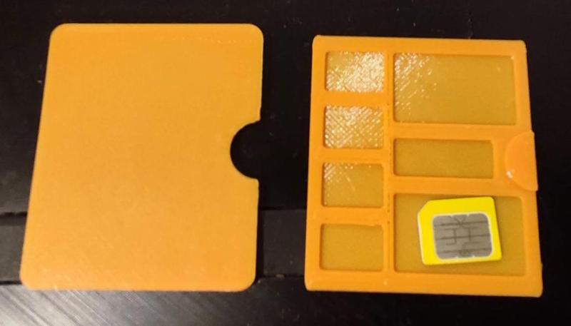 Slim SIM card holder