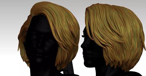 3D Hairstyles for girl V39