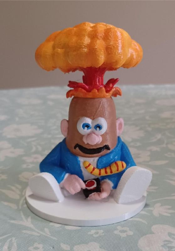 Potato Head Garbage Pail Kids Adam Bomb Figure