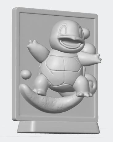 Squirtle trophy pokemon figurin