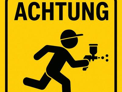 Caution Free-roaming Painters