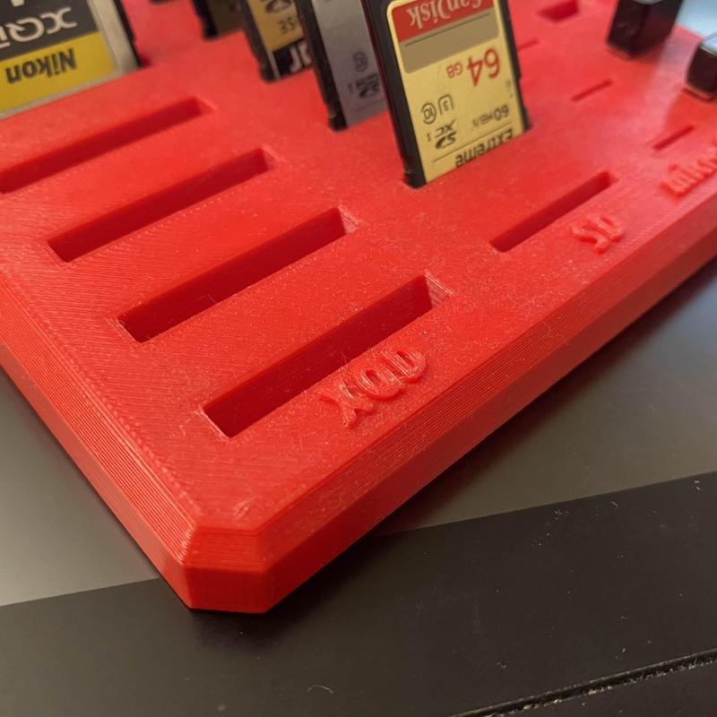 Card holder - XQD, SD, microSD, USB