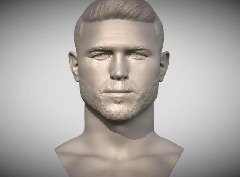 Canelo Alvarez bust for 3D printing