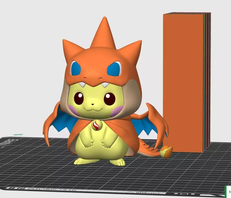 AMS Ready Poncho Pikachu Charizard Mega