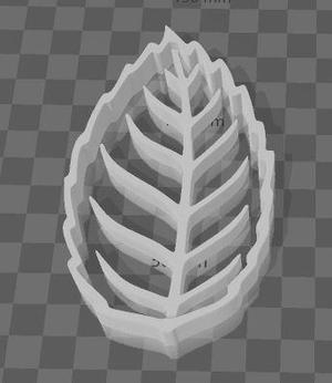 rose leaf cookie cutter / Hoja de rosa Cortador de Galleta