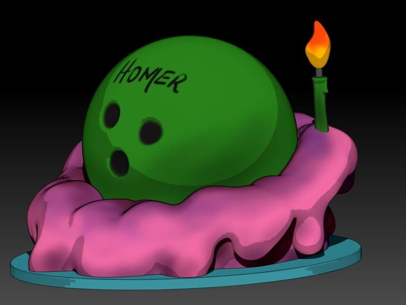 The simpsons birthday cake