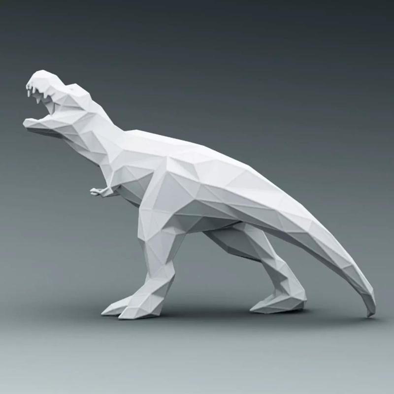 3D PRINTED MODEL T-REX-ABSTRACT-DESIGN