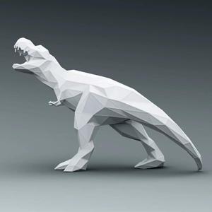 3D PRINTED MODEL T-REX-ABSTRACT-DESIGN