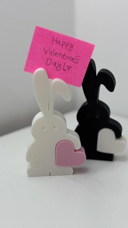 Valentine Bunny Holding Heart - Valentine's day 3D Printable Gift