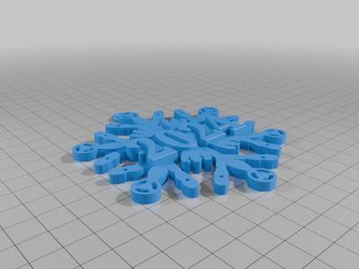 Sonic Screwdriver Snowflake - Doctor Who